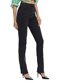 Valentina High-Rise Straight-Leg Jeans