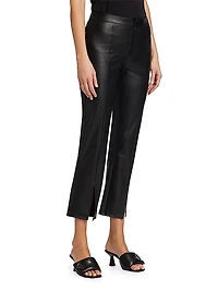 Mesa Faux Leather Cropped Pants