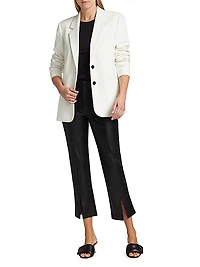 Mesa Faux Leather Cropped Pants