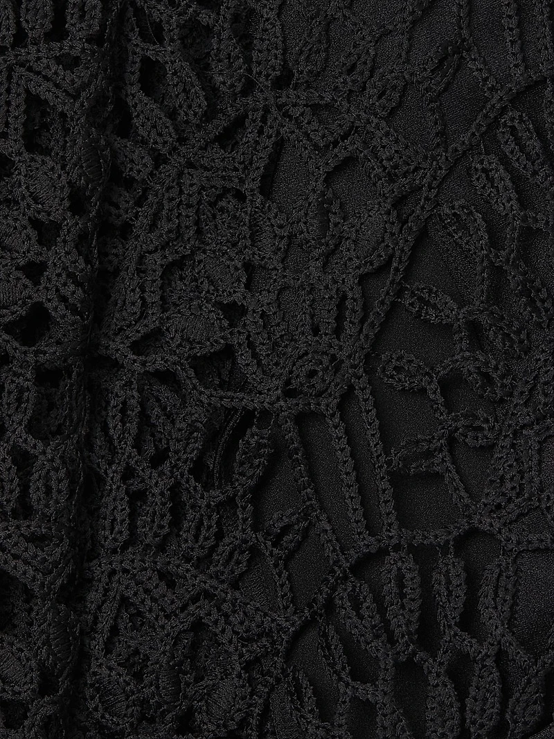 Camila Geometric Lace Maxi Dress