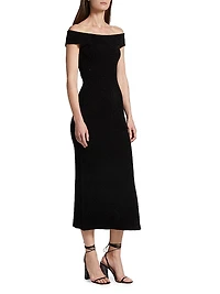 Aphrodite Sparkle Knit Midi-Dress