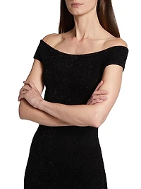 Aphrodite Sparkle Knit Midi-Dress