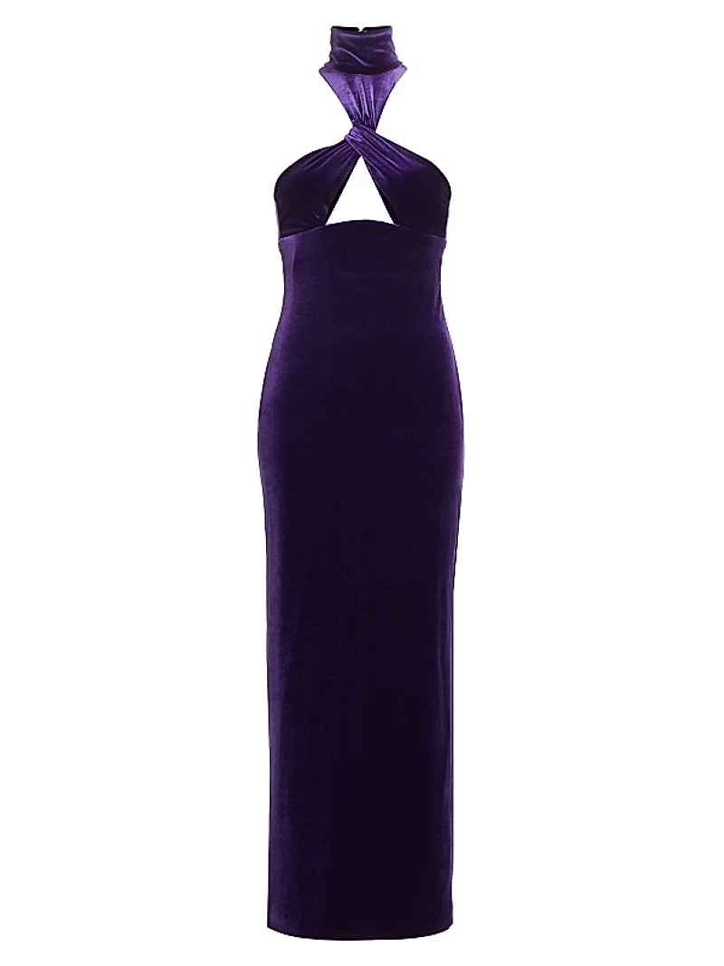 Cleveland Cut-Out Velvet Gown