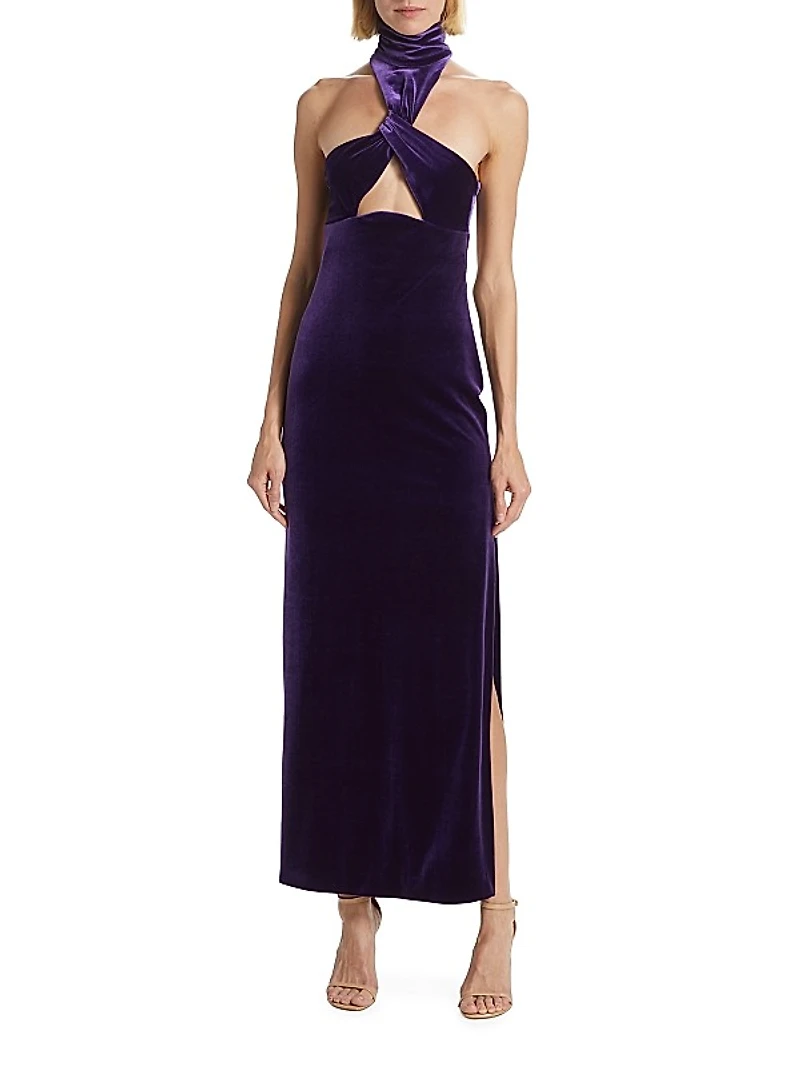 Cleveland Cut-Out Velvet Gown