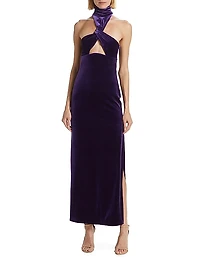 Cleveland Cut-Out Velvet Gown