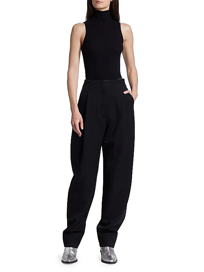 Sleeveless Matte Knit Top