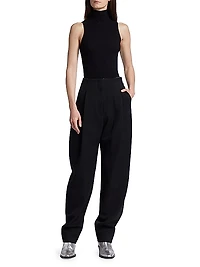 Sleeveless Matte Knit Top