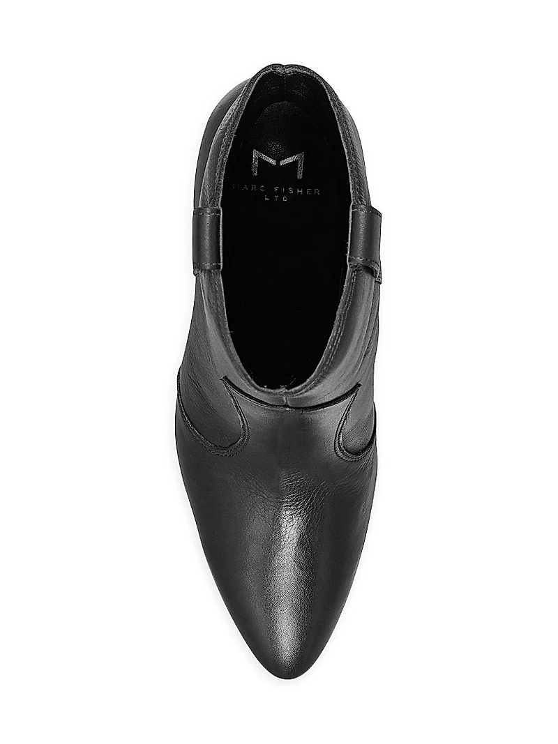 Carissa 62MM Leather Tapered-Heel Ankle Boots