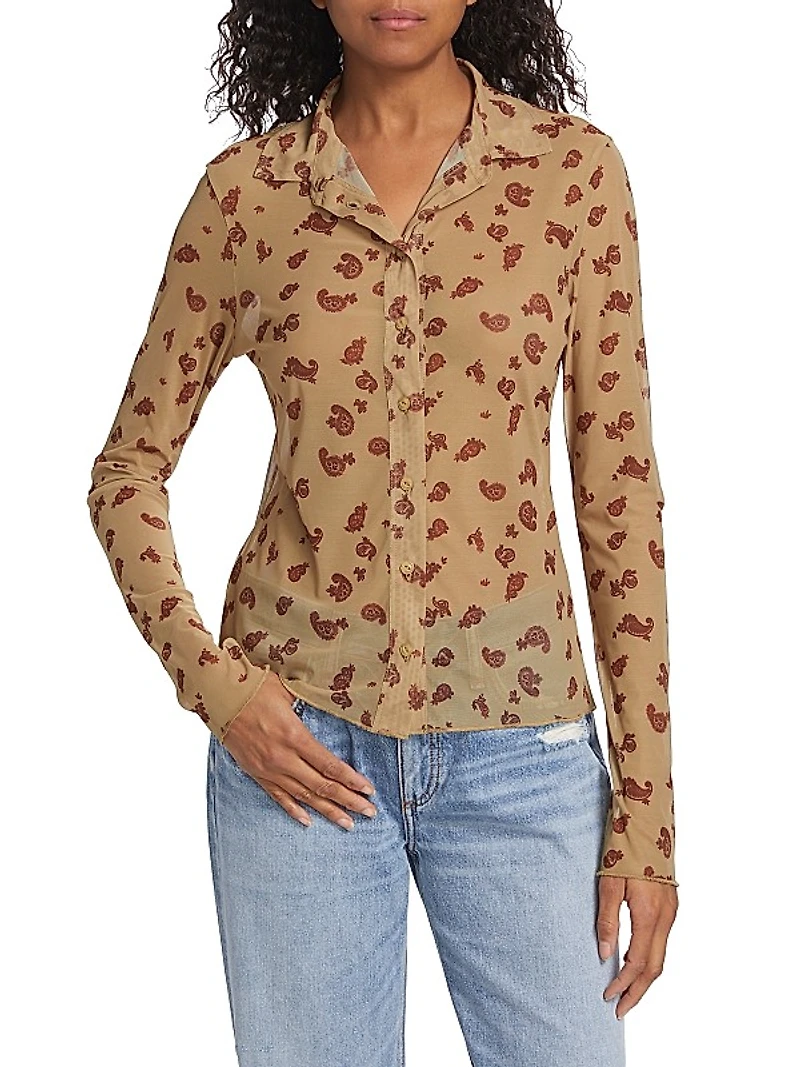 Paisley Mesh Shirt