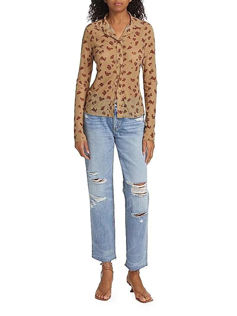 Paisley Mesh Shirt