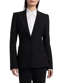 Georgina Pebble Crepe Blazer