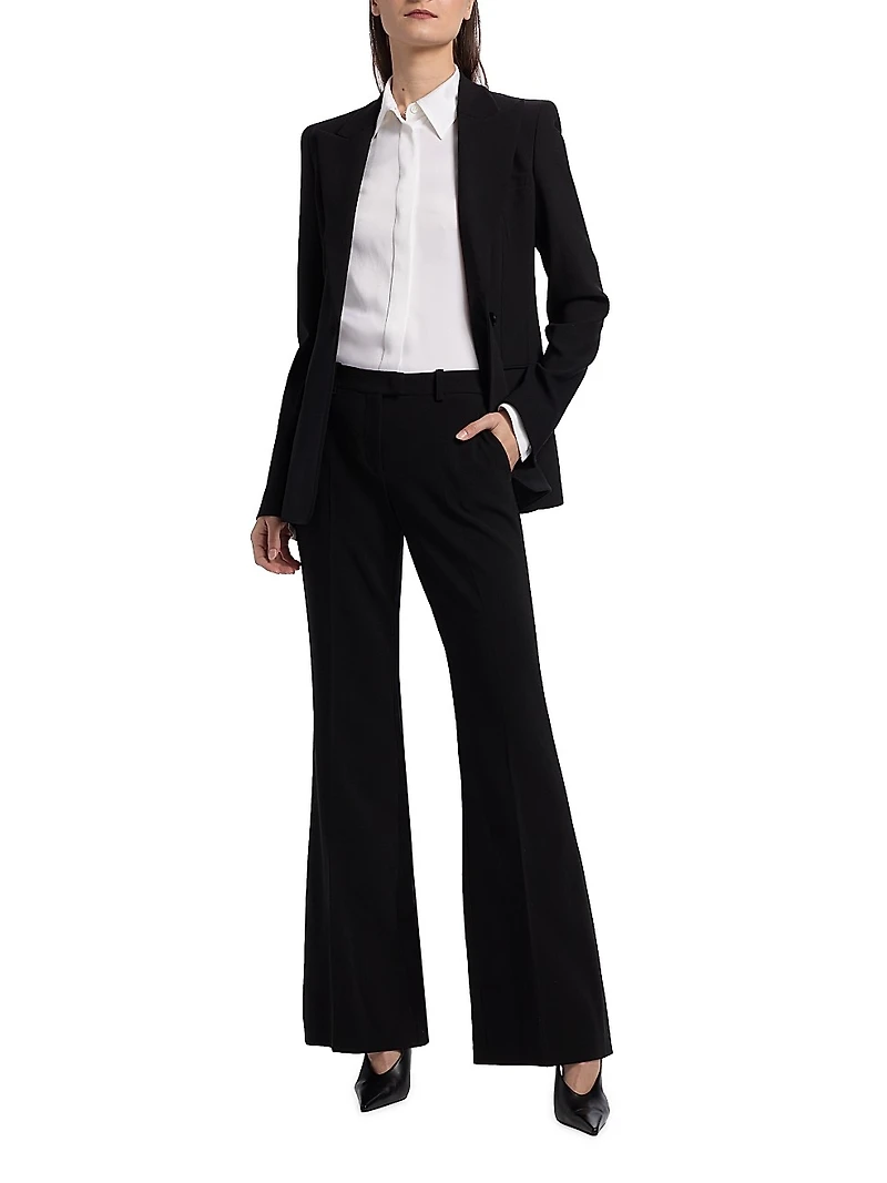 Georgina Pebble Crepe Blazer
