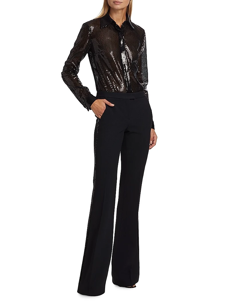 Hansen Sequined Button-Down Shirt