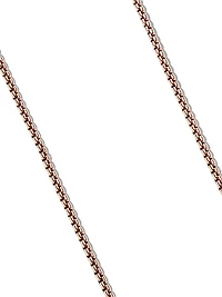 Box Chain Necklace in 18K Rose Gold