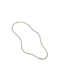 Box Chain Necklace in 18K Rose Gold