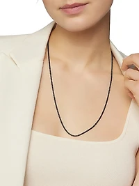 Box Chain Necklace Darkened Sterling Silver, 2.7mm