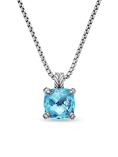 Chatelaine Pendant Necklace in Sterling Silver