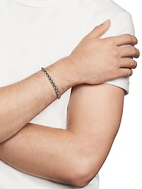 Wheat Chain Bracelet Sterling Silver, 6mm