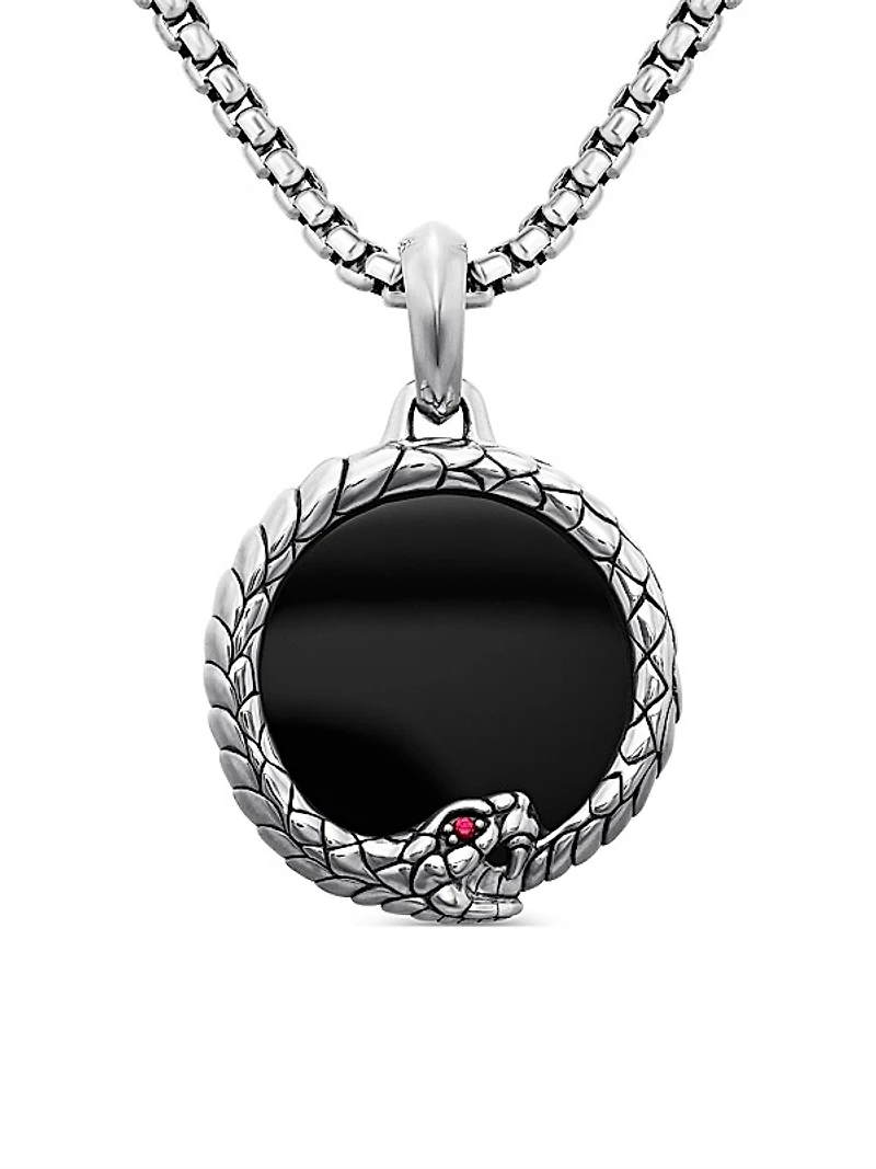Sterling Silver Ouroboros Amulet