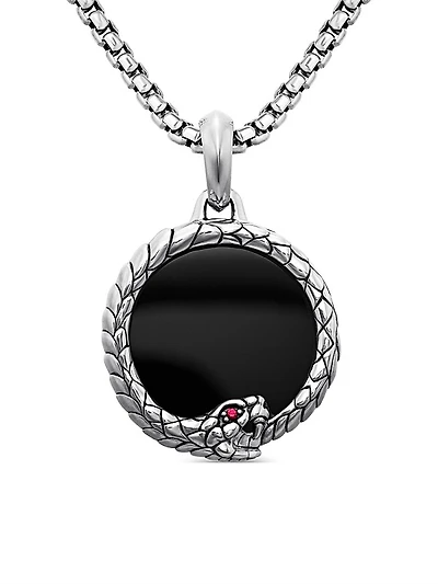 Sterling Silver Ouroboros Amulet