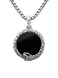 Sterling Silver Ouroboros Amulet