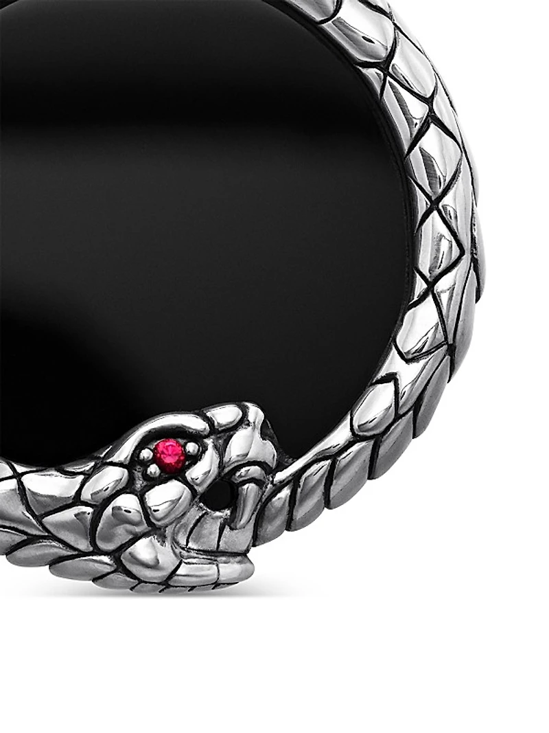 Sterling Silver Ouroboros Amulet