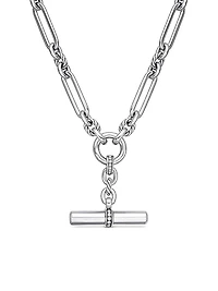 Lexington E/W Chain Necklace in Sterling Silver
