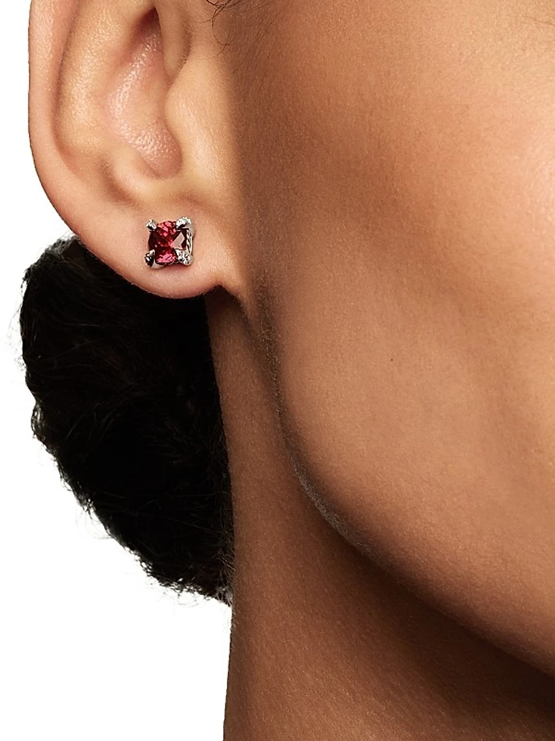 Petite Chatelaine Stud Earrings in Sterling Silver