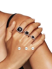 Petite Chatelaine® Pavé Bezel Ring 18K Yellow Gold with Diamonds