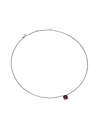 Petite Chatelaine Pendant Necklace with Pave Diamonds