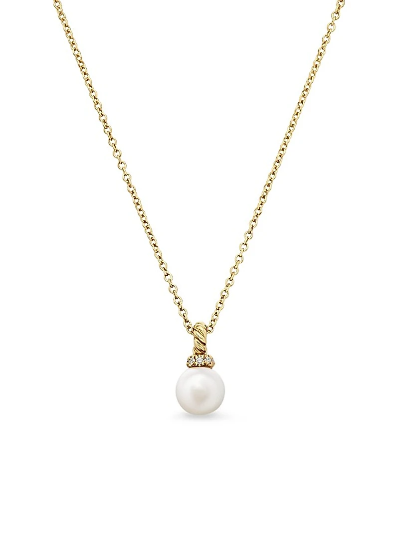 Petite Solari Pendant Necklace in 18K Yellow Gold