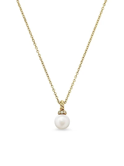 Petite Solari Pendant Necklace in 18K Yellow Gold