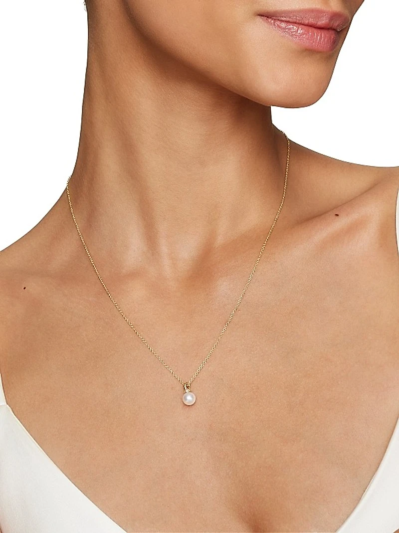 Petite Solari Pendant Necklace in 18K Yellow Gold