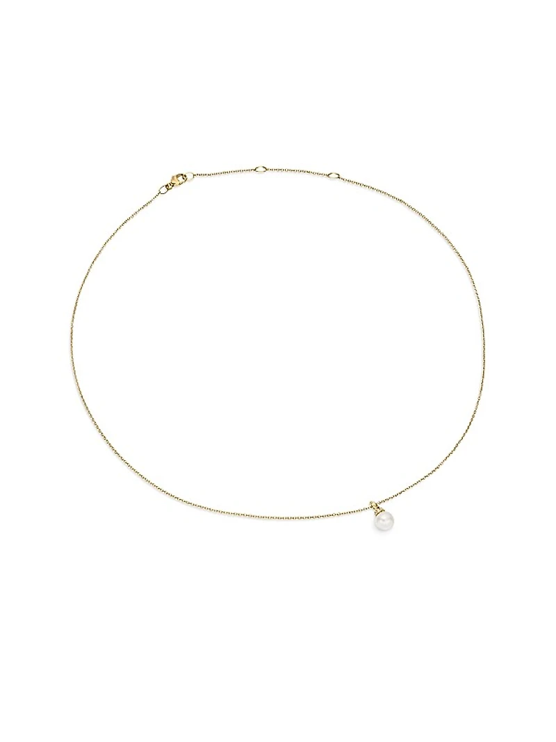 Petite Solari Pendant Necklace in 18K Yellow Gold