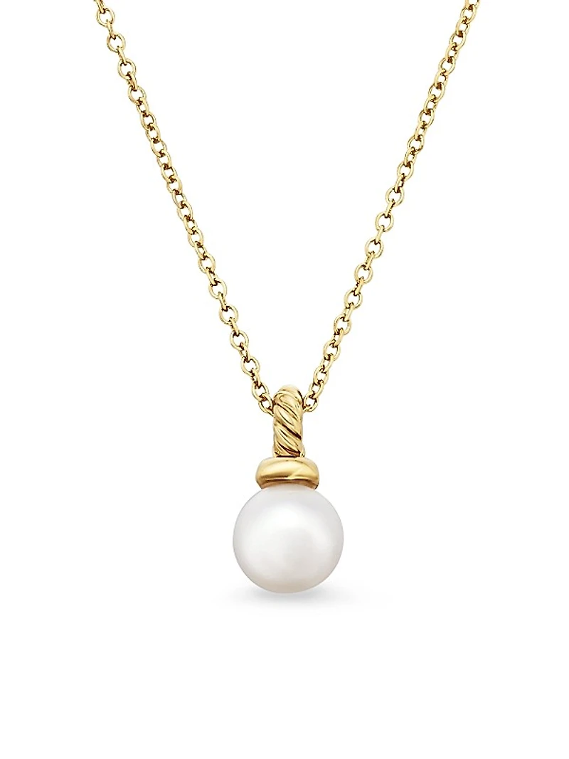 Petite Solari Pendant Necklace in 18K Yellow Gold