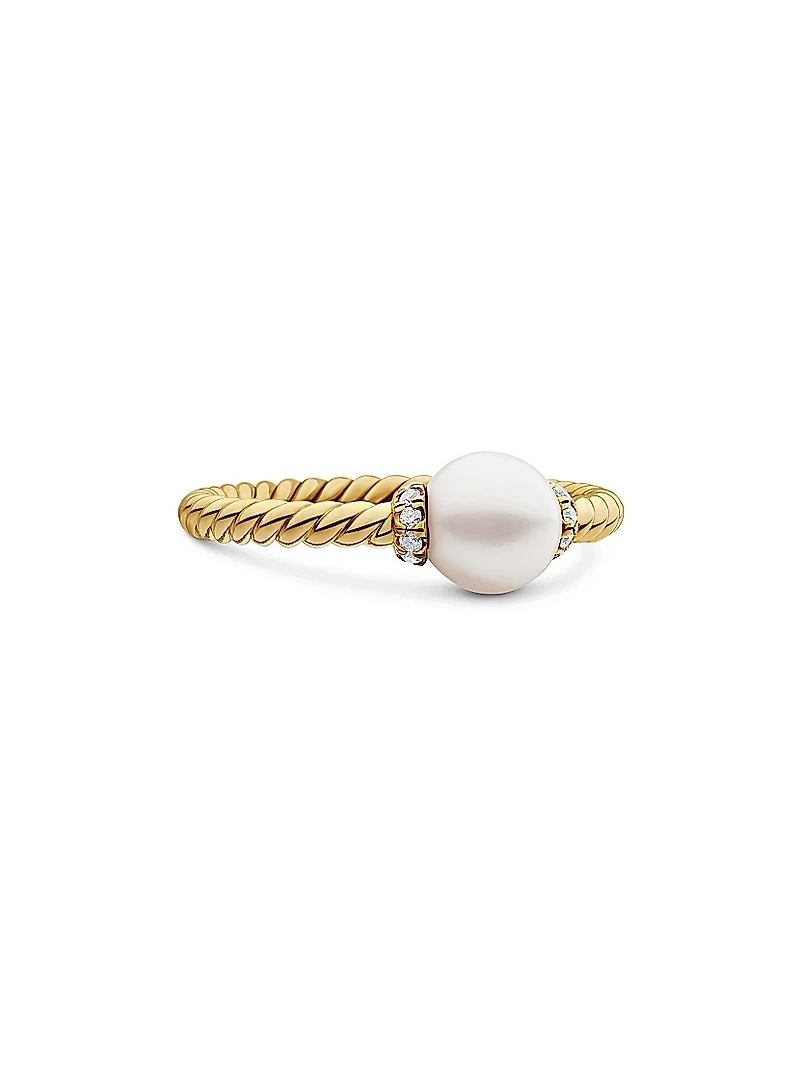 Petite Solari Station Ring 18K Yellow Gold