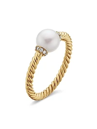 Petite Solari Station Ring 18K Yellow Gold