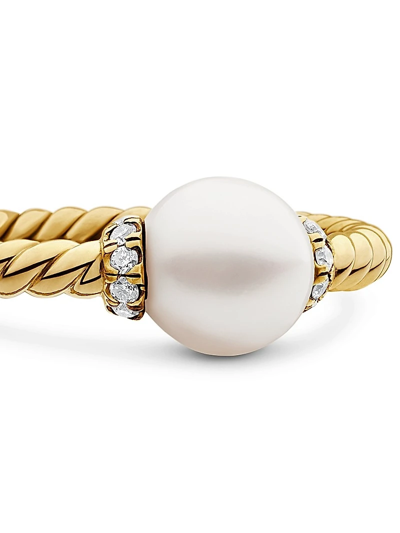 Petite Solari Station Ring 18K Yellow Gold