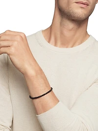 Spiritual Beads Cushion Bracelet Sterling Silver