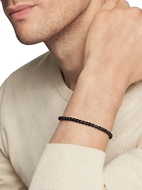 Spiritual Beads Cushion Bracelet Sterling Silver