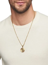 St. Christopher Amulet in 18K Yellow Gold