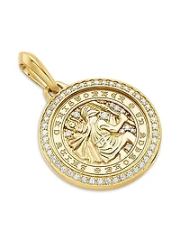 St. Christopher Amulet in 18K Yellow Gold