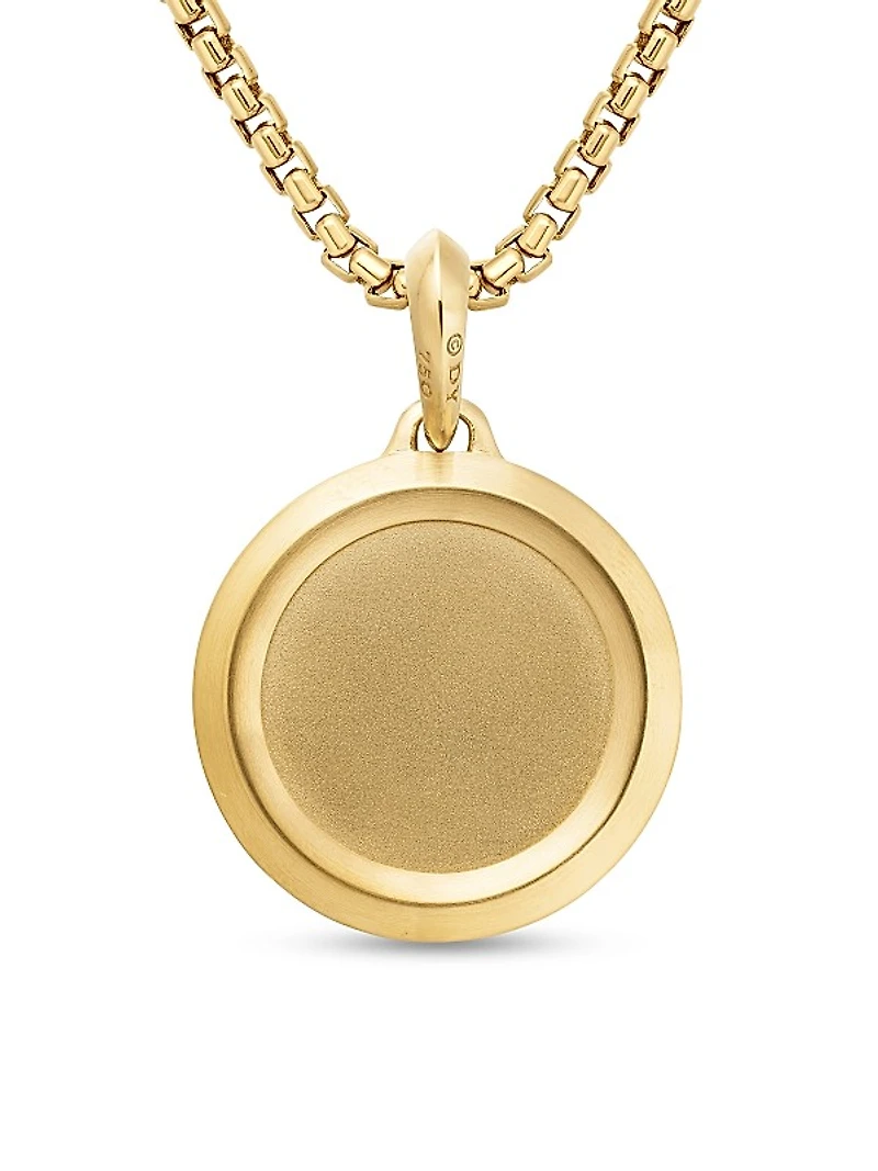 St. Christopher Amulet in 18K Yellow Gold