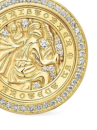St. Christopher Amulet in 18K Yellow Gold