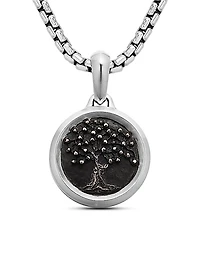 Tree of Life Amulet in Sterling Silver with Bronze, 22.8mm