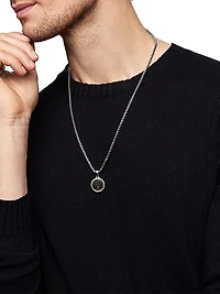 Tree of Life Amulet in Sterling Silver with Bronze, 22.8mm