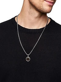 Tree of Life Amulet in Sterling Silver with Bronze, 22.8mm