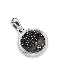 Tree of Life Amulet in Sterling Silver with Bronze, 22.8mm