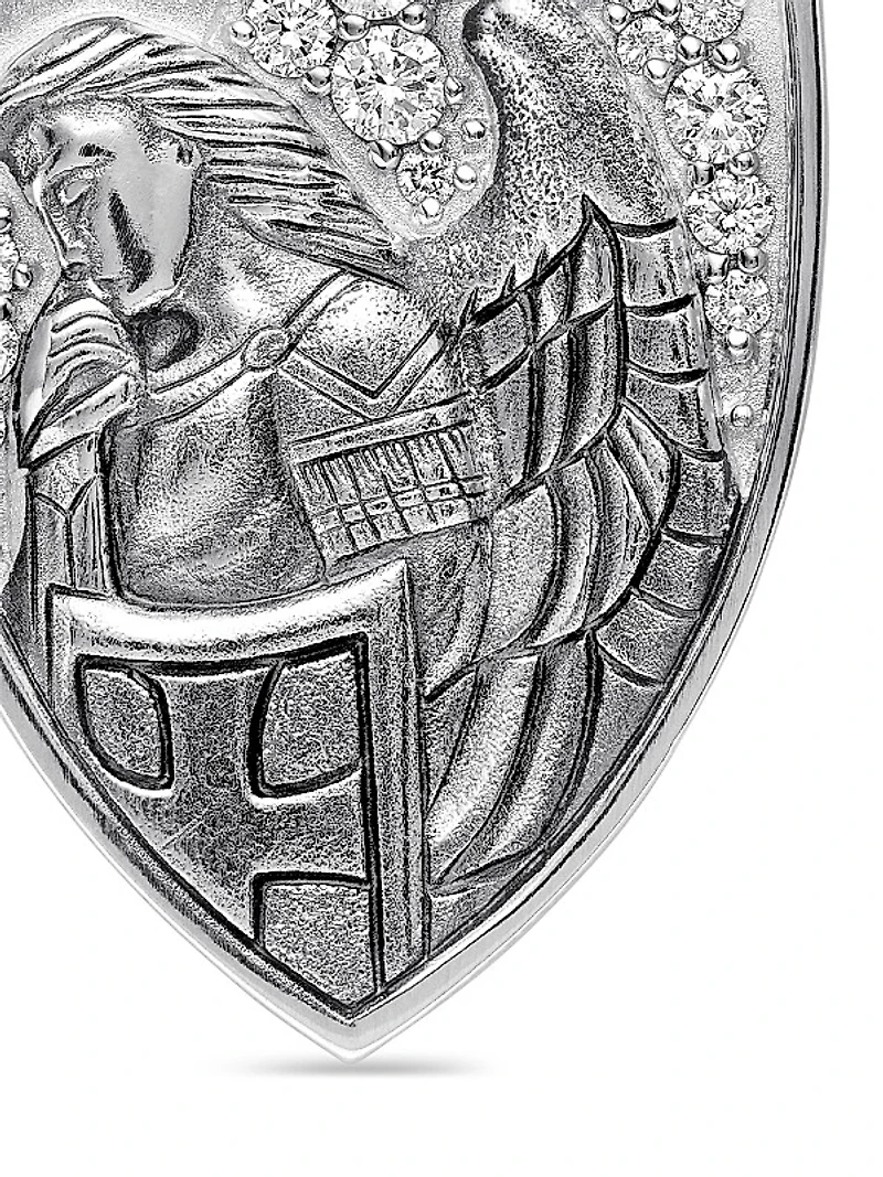 St. Michael Amulet in Sterling Silver