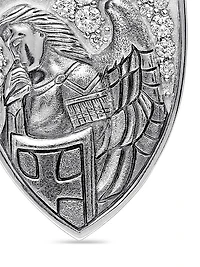 St. Michael Amulet in Sterling Silver